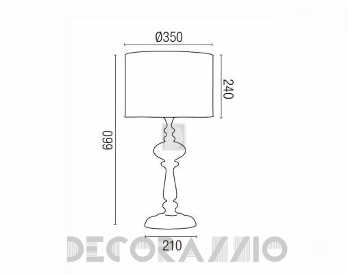 Светильник настольный (Настольная лампа) Faro 66177 - 66177