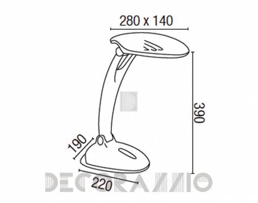 Светильник настольный (Настольная лампа) Faro 52076 - 52076