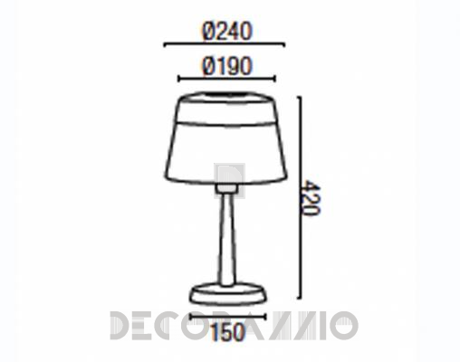 Светильник настольный (Настольная лампа) Faro 66194 - 66194