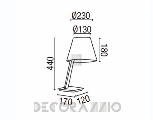 Светильник настольный (Настольная лампа) Faro 68500 - 68500