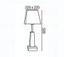 Светильник настольный (Настольная лампа) Faro 67013 - 67013