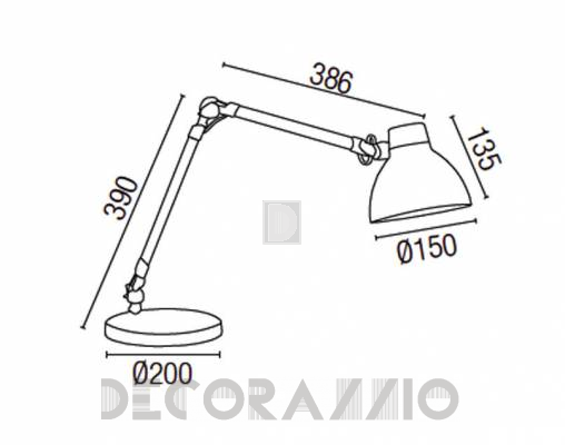 Светильник настольный (Настольная лампа) Faro 51170 - 51170