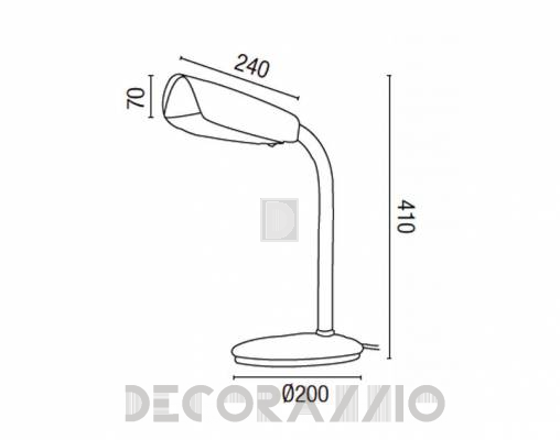 Светильник настольный (Настольная лампа) Faro 50995 - 50995