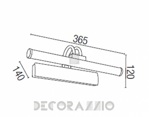 Светильник настенный накладной (Подсветка для картин) Faro 61070 - 61070