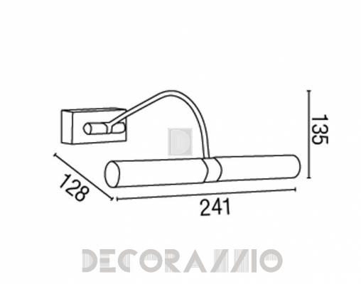 Светильник настенный накладной (Подсветка для картин) Faro 61063 - 61063