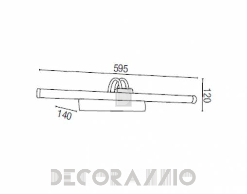 Светильник настенный накладной (Подсветка для картин) Faro 61071 - 61071