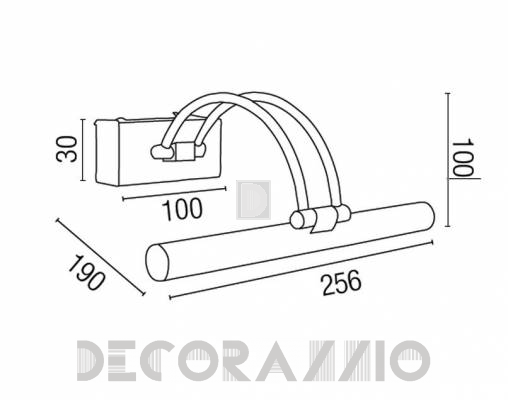 Светильник настенный накладной (Подсветка для картин) Faro 61064 - 61064