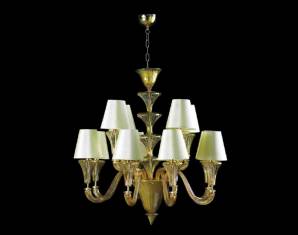 Светильник  потолочный подвесной (Люстра) Arte Di Murano 7556-8+4, 7556-8+4