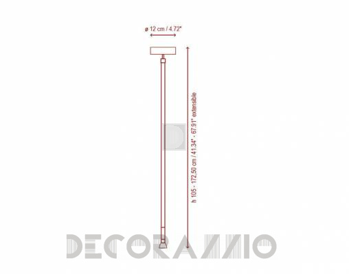 Светильник потолочный подвесной Bover EXTENSIBLE 100 CM - EXTENSIBLE 100 CM