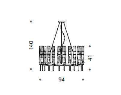 Светильник потолочный подвесной Idl 497-12 - 497-12