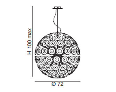 Светильник потолочный подвесной Idl 243-10s - 243-10s