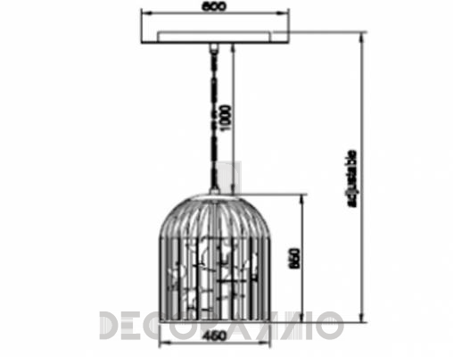 Светильник потолочный подвесной Isaac Light 712S1-4 - 712S1-4