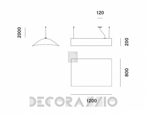 Светильник  потолочный подвесной Prandina LIGHT VOLUME ECO 34S6 - LIGHT VOLUME ECO 34S6