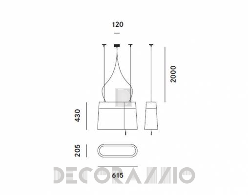 Светильник потолочный подвесной Prandina LOFT S5 - LOFT S5