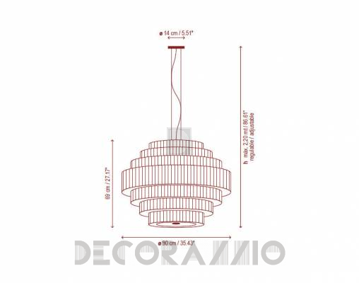Светильник потолочный подвесной Bover MOS 02 - MOS 02