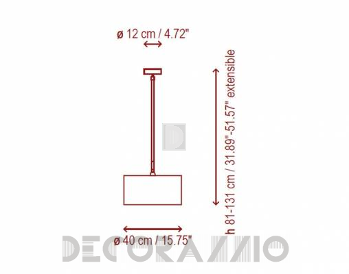 Светильник потолочный подвесной Bover DANONA 1 LUZ - DANONA 1 LUZ