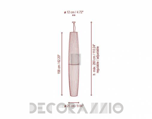 Светильник  потолочный подвесной Bover MAXI 01 - MAXI 01