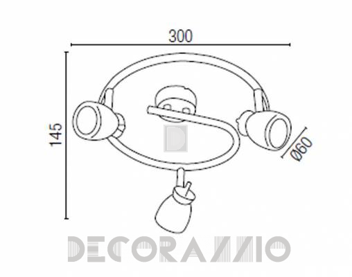 Светильник потолочный накладной Faro 40887 - 40887