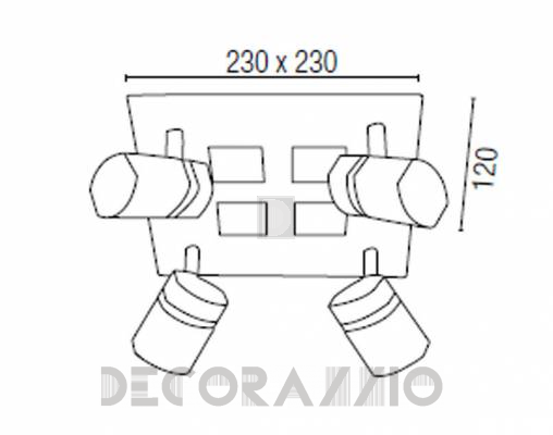 Светильник потолочный врезной Faro 40909 - 40909