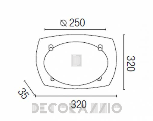 Светильник потолочный накладной Faro 63052 - 63052