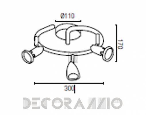 Светильник потолочный накладной Faro 40395 - 40395