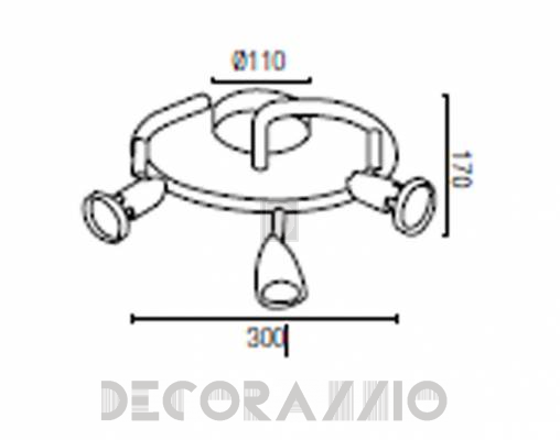 Светильник потолочный накладной Faro 40395 - 40395