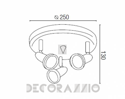 Светильник потолочный накладной Faro 40397 - 40397