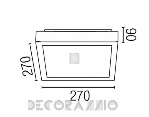 Светильник потолочный накладной Faro 62968 - 62968