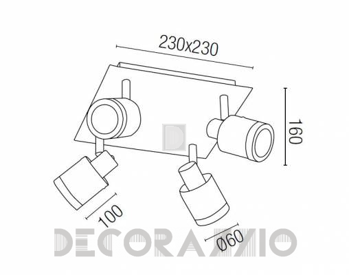 Светильник потолочный врезной Faro 40850 - 40850