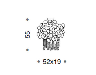 Светильник потолочный накладной Idl 468-1PF LE - 468-1PF LE