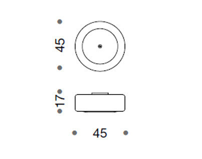 Светильник  потолочный накладной Idl 9045-3PFG - 9045-3PFG