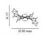 Светильник потолочный накладной Idl 255-2PF - 255-2PF