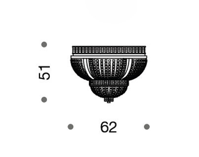 Светильник  потолочный накладной Idl 445-9PF - 445-9PF