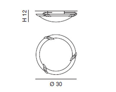 Светильник потолочный накладной Idl 264-30PF - 264-30PF