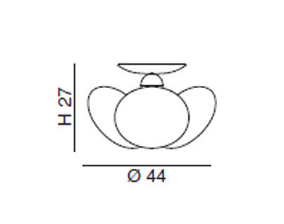 Светильник  потолочный накладной Idl 366-3PF - 366-3PF
