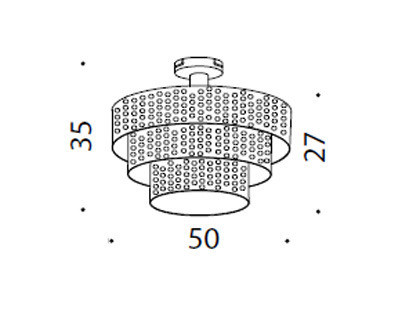 Светильник потолочный накладной Idl 486-8PF - 486-8PF