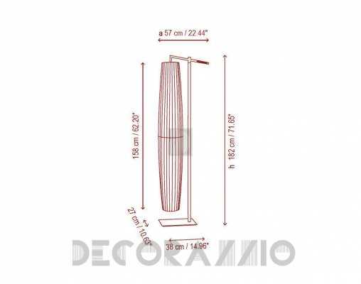Светильник напольный (Торшер) Bover MAXI 02 PIE - MAXI 02 PIE