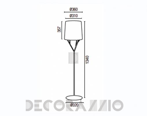 Светильник напольный (Торшер) Faro 29869 - 29869