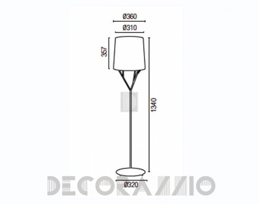 Светильник напольный (Торшер) Faro 29868 - 29868