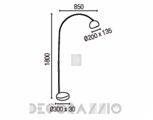Светильник напольный (Торшер) Faro 68312 - 68312