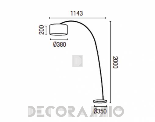 Светильник напольный (Торшер) Faro 68462 - 68462