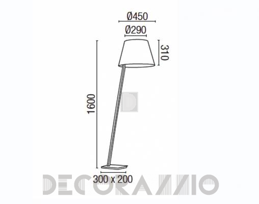 Светильник напольный (Торшер) Faro 68502 - 68502
