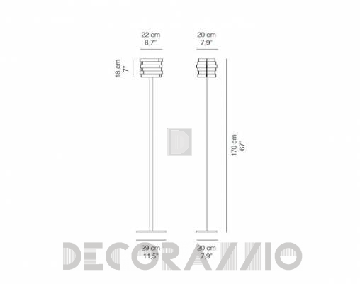 Светильник напольный (Торшер) Karboxx 12TR010W - 12TR010W