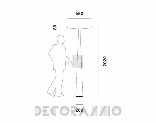 Светильник напольный (Торшер) Prandina EQUILIBRE - EQUILIBRE ECO F33 (polyethylene)