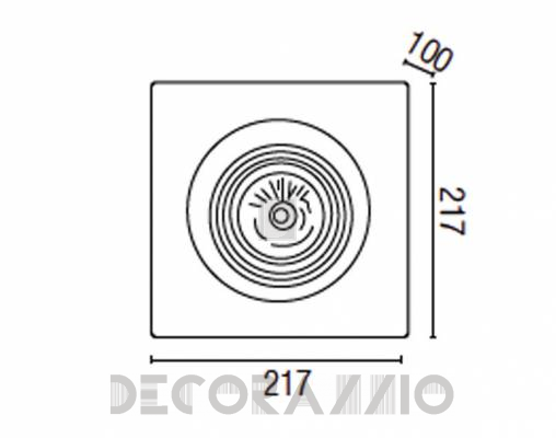 Светильник  настенный врезной (Светильник точечный) Faro 63280 - 63280