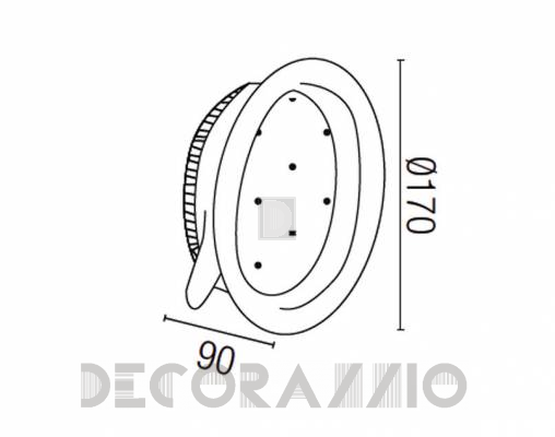 Светильник настенный врезной (Светильник точечный) Faro 46016 - 46016