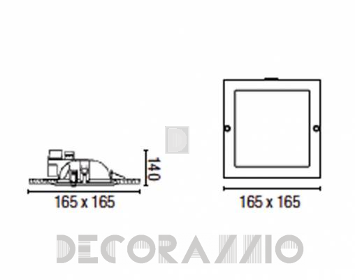 Светильник  потолочный врезной (Светильник точечный) Faro 43015 - 43015