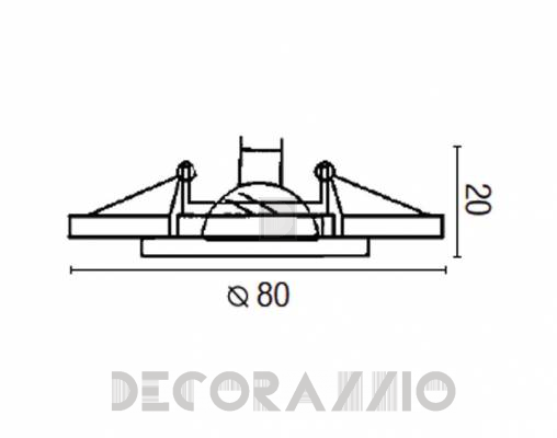 Светильник потолочный врезной Faro 43050 - 43050