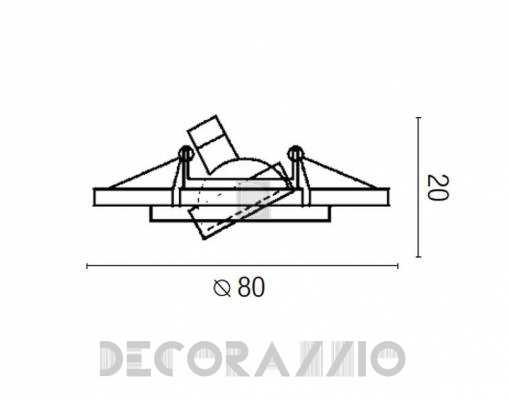 Светильник  потолочный врезной Faro 43058 - 43058