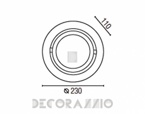 Светильник потолочный врезной Faro 43004A - 43004A